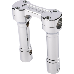 PartzBiz HD DS06021245 - Thrashin Supply Chrome 6" Hole Shot Risers Internal Wiring 3.5" Center Harley