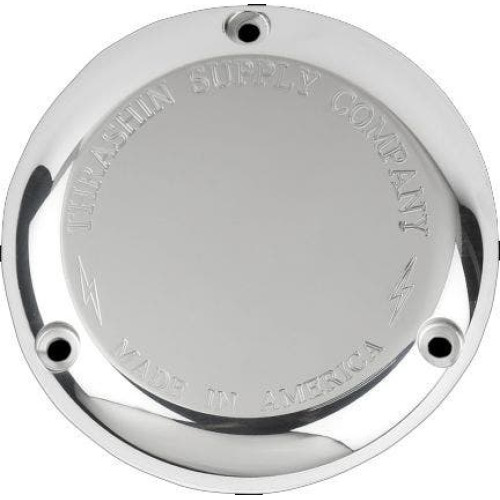 PartzBiz HD: 4402417-Thrashin Supply Polished Silver Classic Billet Derby Cover 3-Hole Evo TSC-3000-2 1107-0584 11070584