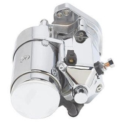 PartzBiz HD MW70-227 - Thunder Fire Chrome 2.0KW สตาร์ทเตอร์มุมด้านข้าง 89-06 Harley Big Twin 70-227