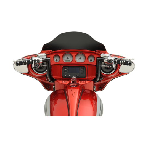 PartzBiz HD: 4402343-Todd's Cycle 10" Black  1-1/4" Ape Hanger Handlebar for Harley Batwing FLH 96-22 | 0601-2563