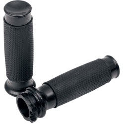 PartzBiz HD DS06300444 - Todds Cycle Aluminium Vice Black Hand Grips พร้อมยาง Harley Cable Throttle 84-17 | วีจีอาร์-2 PartzBiz HD DS06300444 - Todds Cycle Aluminium Vice Black Hand Grips พร้อมยาง Harley Cable Throttle 84-17 | วีจีอาร์-2