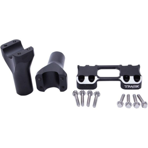 PartzBiz HD: 4402256-Trask Assault Series Reverse Cut 4 ” Rise 1 ” ไรเซอร์แฮนด์ Harley & Custom | TM-8602-4RC