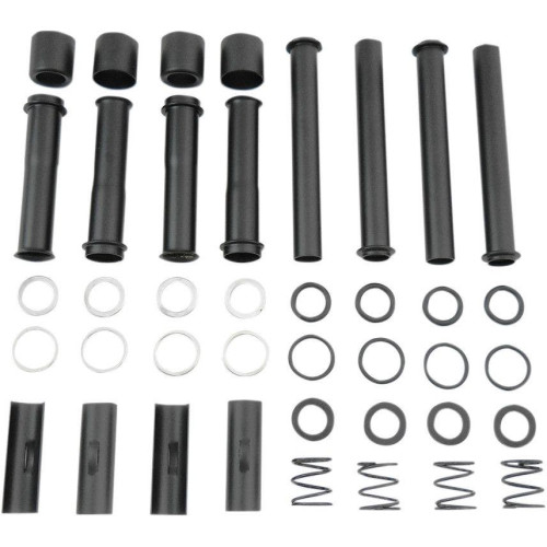 PartzBiz HD: 4402157-Drag Specialties Satin Black Pushrod Tubes Covers for Harley Sportster XL 04-16 - 0928-0042