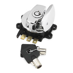 PartzBiz HD TR492398 - Twin Power Electrical Fat Bob Ignition Switch Late Style Tank Mounted Harley 96-13 Repl OEM 370095 PartzBiz HD TR492398 - Twin Power Electrical Fat Bob Ignition Switch Late Style Tank Mounted Harley 96-13 Repl OEM 370095