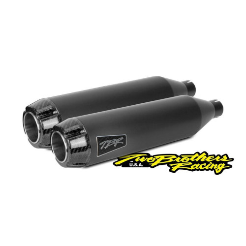PartzBiz HD: 4402038-Two Brothers 005-4360499D-B Black Gen II 2-Into-1 Full System 04-17 Softail 597721 fatbob fatboy breakout fat tire wide exhaust harley davidson