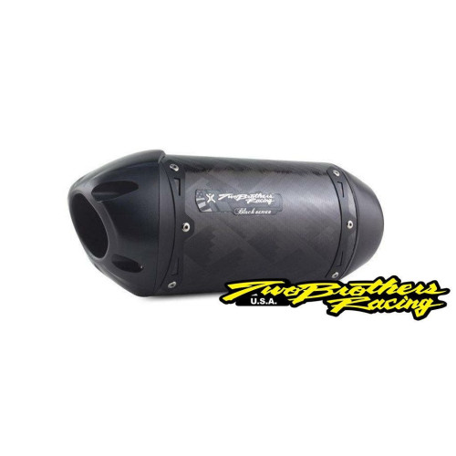 PartzBiz HD: 4402002-Two Brothers 005-4450199 Black Carbon S1R Slip On Muffler 17-19 Honda CBR 1000RR 594851
