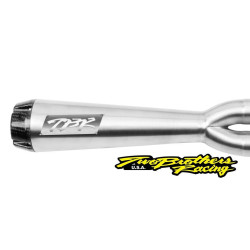 PartzBiz HD TBR005-4580199 - Two Brothers 005-4580199 สแตนเลส Comp-S 2-Into-1 Full System 14-19 Sportster 597713 fatbob fatboy breakout fat tyre ท่อไอเสียกว้าง harley davidson
