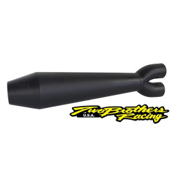 PartzBiz HD TBR005-4690199-B - Two Brothers 005-4690199-B สีดำ Megaphone Gen II 2-1 Full System 06-17 Dyna 597704 fatbob fatboy breakout fat tyre ท่อไอเสียกว้าง harley davidson glide lowrider