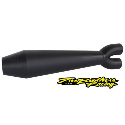 PartzBiz HD TBR005-4700199-B - Two Brothers 005-4700199-B สีดำ Comp-S 2-Into-1 Full System 14-19 Sportster 597712 fatbob fatboy breakout fat tyre ท่อไอเสียกว้าง harley davidson