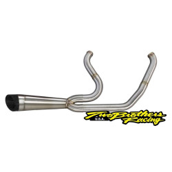 PartzBiz HD TBR005-4950199 - Two Brothers 005-4950199 สแตนเลส Comp-S Shorty 2-1 Full System 07-16 Harley FL 597753 slash cut electra glide road king street แผนที่