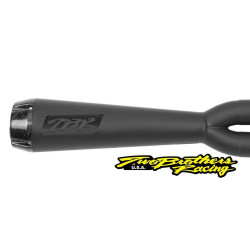 PartzBiz HD TBR005-4960199-B - Two Brothers 005-4960199-B สีดำ Comp-S 2-Into-1 Full System 18-19 Softail 597758 fatbob fatboy breakout fat tyre ท่อไอเสียกว้าง harley davidson