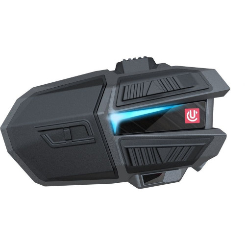 PartzBiz HD: 4401899-Uclear 180508 Digital Motion 6 ด้านข้างหมวกกันน็อค Rider ระบบการสื่อสารชุดหูฟังรถจักรยานยนต์วิทยุ