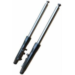 PartzBiz HD MW117-253 - Ultima 117-253 Black Billet 41mm Forks w/ +6" length for 84-99 Harley Softail motorcycle bike chopper custom Front suspension axle upgrade replacement fls fxs 117253