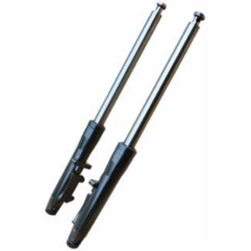 PartzBiz HD: 4401876-Ultima 117-252 Billet Black 41mm Forks w/ +4" length for 84-99 Harley davidson Softail motorcycle bike chopper custom Front suspension axle upgrade replacement fls fxs 117252
