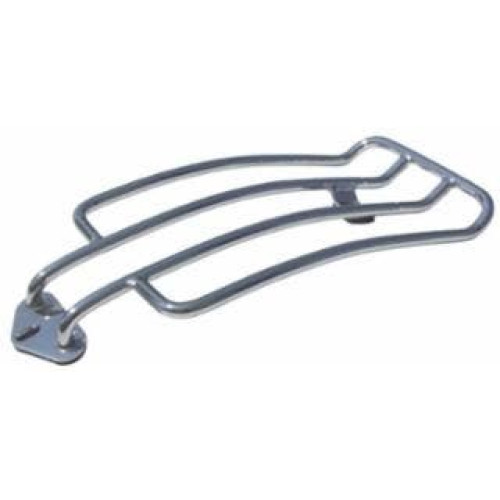 PartzBiz HD: 4401881-Ultima 121-10 Chrome Plated Luggage Rack for Solo Seat 95-03 Harley davidson Dyna FXDWG custom chopper motorcycle cargo storage bag holder mount accessories replacement 12110