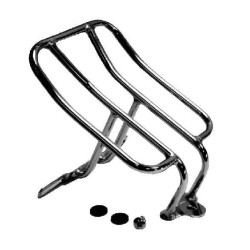 PartzBiz HD MW121-6 - Ultima 121-6 Chrome 6x10 Steel Luggage Rack 86-05 Big Twin Heritage Fat Boy harley davidson softail custom chopper motorcycle cargo storage bag holder mount accessories replacement 