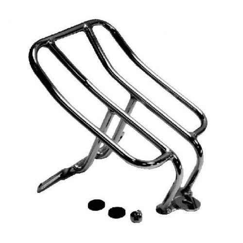 PartzBiz HD: 4401892-Ultima 121-6 Chrome 6x10 Steel Luggage Rack 86-05 Big Twin Heritage Fat Boy harley davidson softail custom chopper motorcycle cargo storage bag holder mount accessories replacement 