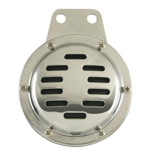 PartzBiz HD: 4401867-Ultima 16-21 Chrome Plated 6V Universal Horn w/ Cover Harley & Custom Models replacement oe honk best for safety electrical