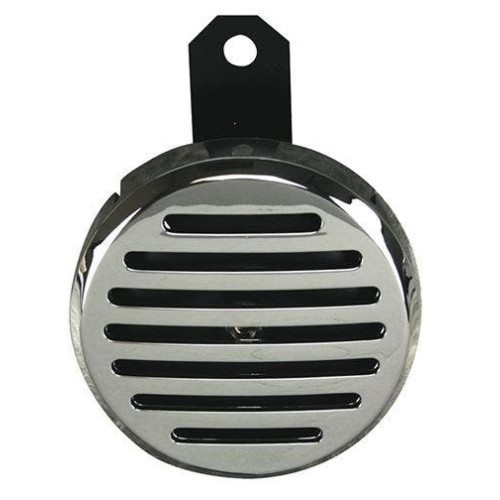 PartzBiz HD: 4401868-Ultima 16-32 Chrome Plated 12V Universal Horn w/ Cover Harley and Custom Models replacement oe honk best for safety electrical