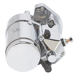PartzBiz HD MW70-229 - Ultima 2.4kw Side Post Chrome Thunderfire Heavy Duty Starter สำหรับ 89-06 Big Twin PartzBiz HD MW70-229 - Ultima 2.4kw Side Post Chrome Thunderfire Heavy Duty Starter สำหรับ 89-06 Big Twin