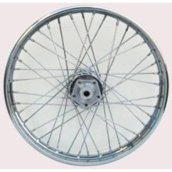PartzBiz HD MW36-309 - Ultima 36-309 Chrome 40 Spoke 21 x 1.85" Front Wheel Dual Disc Harley FXWG 80-99 chopper classic old school wire custom bagger replacement best for performance motorcycle
