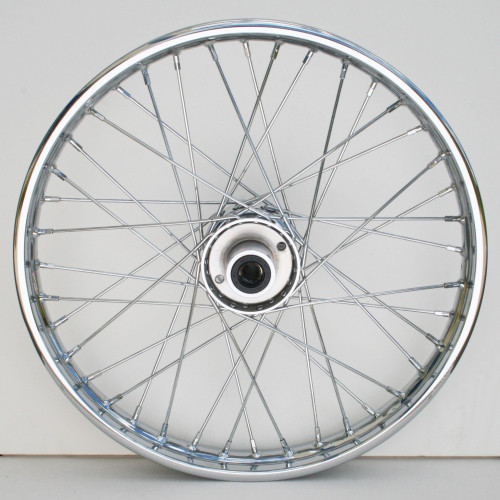 PartzBiz HD: 4401819-Ultima 36-328 Chrome 40 Spoke 21 x 2.15" Front Wheel Harley FL 84-99 chopper classic old school wire custom bagger replacement best for performance motorcycle