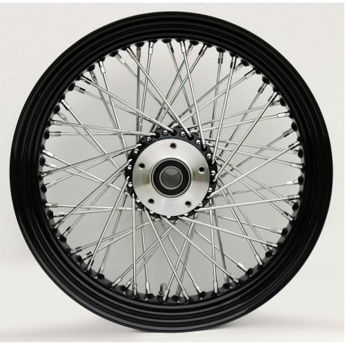 PartzBiz HD: 4401806-Ultima 36-655 Black 60 Spoke Front Wheel w/ Billet Hub 23"x3.5" 1" Axle PartzBiz HD: 4401806-Ultima 36-655 Black 60 Spoke Front Wheel w/ Billet Hub 23"x3.5" 1" Axle