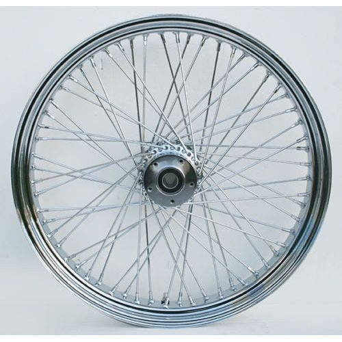 PartzBiz HD: 4401784-Ultima 36-970 Chrome 60 Spoke Front Wheel w/ Billet Hub 23‚Äùx 3.50‚Äù 1" Axle
