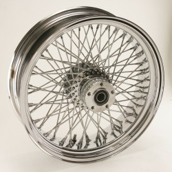 PartzBiz HD MW36-971 - Ultima 36-971 Chrome 80 Spoke Rear Wheel w/ Billet Hub 16‚Äùx 3.5‚Äù 1" Axle SOFTAIL HARLEY DAVIDSON