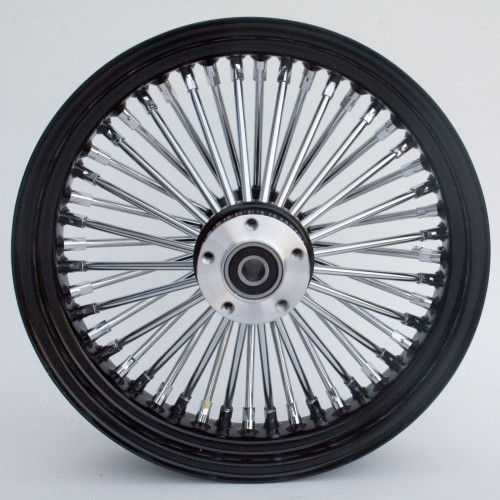PartzBiz HD: 4401751-Ultima 37-522 Black Fat King 48 Spoke Rear Wheel 18"x5.5" Custom Harley