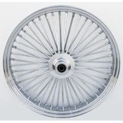 PartzBiz HD MW37-540 - Ultima 37-540 Chrome 48 King Spoke 26 x 3.5" Rear Single Disk Wheel 1" Axle 00-07 Harley Davidson Custom Chopper Bike Motorcycle Rim Classic Upgrade Replacement 