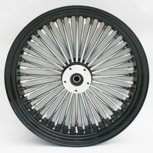 PartzBiz HD: 4401765-Ultima 37-547 Black Fat King 48 Spoke Rear Wheel 17"x6" Custom Harley