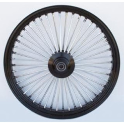 PartzBiz HD MW37-563 - Ultima 37-563 Black Narrow King 48 Spoke Front Wheel 21"x2.15" Single