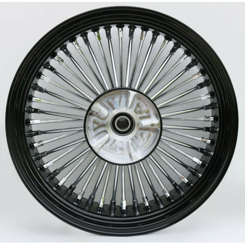 PartzBiz HD: 4401729-Ultima 37-581 Black & Chrome 48 King Spoke 18” x 5.5” ล้อหลัง Cush Harley touring electra road glide tri tour king PartzBiz HD: 4401729-Ultima 37-581 Black & Chrome 48 King Spoke 18” x 5.5” ล้อหลัง Cush Harley touring electra road glide tri tour king