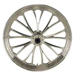 PartzBiz HD MW37-621 - Ultima 37-621 Polished Manhattan Aluminum Front Wheel 21"x2.15" Dual Rotor