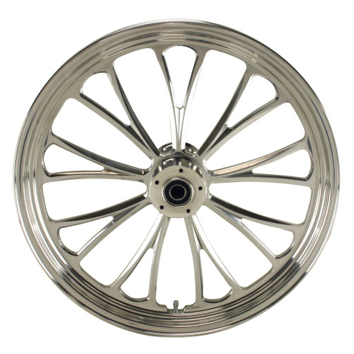 PartzBiz HD: 4401745-Ultima 37-621 Polished Manhattan Aluminum Front Wheel 21"x2.15" Dual Rotor