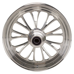 PartzBiz HD MW37-625 - Ultima 37-625 Polished Manhattan Aluminum Front Wheel 16"x3.5" Dual Rotor