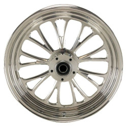PartzBiz HD MW37-626 - Ultima 37-626 Polished 16x3.5" Manhattan CNC Rear Motorcycle Wheel Right Rotor Harley Davidson Custom Bike Chopper Replacement Upgrade Rim Chrome