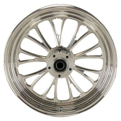 PartzBiz HD: 4401708-Ultima 37-626 Polished 16x3.5" Manhattan CNC Rear Motorcycle Wheel Right Rotor Harley Davidson Custom Bike Chopper Replacement Upgrade Rim Chrome