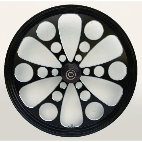 PartzBiz HD: 4401717-Ultima 37-642 Kool Kat 23x3.5" Black Cut CNC Front Motorcycle Wheel Single Rotor custom billet upgrade rim harley davidson bilke chopper best aftermarket PartzBiz HD: 4401717-Ultima 37-642 Kool Kat 23x3.5" Black Cut CNC Front Motorcycle Wheel Single Rotor custom billet upgrade rim harley davidson bilke chopper best aftermarket