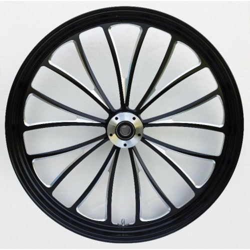 PartzBiz HD: 4401691-Ultima 37-665 Black Cut 21x2.15" Manhattan CNC Front Motorcycle Wheel Dual Rotor Harley Davidson Custom Bike Chopper Replacement Upgrade Rim Chrome PartzBiz HD: 4401691-Ultima 37-665 Black Cut 21x2.15" Manhattan CNC Front Motorcycle Wheel Dual Rotor Harley Davidson Custom Bike Chopper Replacement Upgrade Rim Chrome