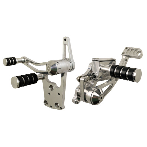 PartzBiz HD: 4401652-Ultima 47-330 Polished Billet Forward Controls 2000+ Harley Big Twin 