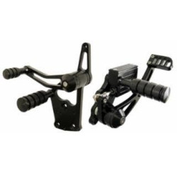 PartzBiz HD MW47-331 - Ultima 47-331 Black Billet Aluminum Forward Controls 2000+ Harley Big Twin 