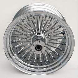 PartzBiz HD MW37-544 - Ultima 48 King Fat Spoke 18 10.5 Front Wheel Single Disc Harley Custom Chopper 37-544