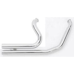 PartzBiz HD MW60-301 - Ultima 60-301 Chrome Big Growl Snub Nose Exhaust for 86-05 Harley Davidson Softail fatboy custom night train street upgrade performance style aftermarket motorcycle pipes muffler 60301