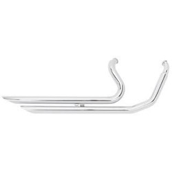 PartzBiz HD MW60-304 - Ultima 60-304 Chrome Big Growl Straight Shooter Exhaust 86-05 Harley Davidson Softail fatboy custom night train street upgrade performance style aftermarket motorcycle pipes muffler 60304