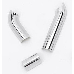PartzBiz HD MW60-311 - Ultima 60-311 Chrome Three Piece Heatshield Kits for Big Growl Exhaust Pipes