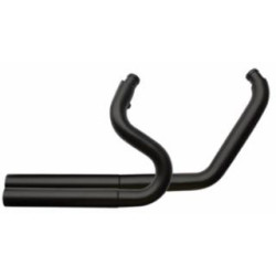 PartzBiz HD MW60-363 - Ultima 60-363 Black Competition Full Exhaust System for 86-11 Harley Davidson Softail fatboy custom night train street upgrade performance style aftermarket motorcycle pipes muffler 60363