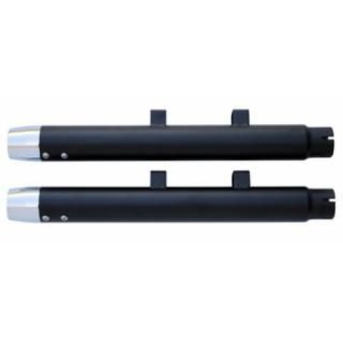 PartzBiz HD: 4401613-Ultima 64-311 Black 2.25" Radium Muffler & Chrome Tip for 14-19 Harley Davidson Sportster XL 1200 1000 883 custom upgrade exhaust chopper street performance new 2019 aftermarket accessories 64311