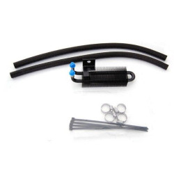 PartzBiz HD MW73-33 - Ultima 73-33 Black Mini Oil Cooler Kit Custom Harley Shovelhead Style FL FLT dyna softail vrod sportster electra glide road